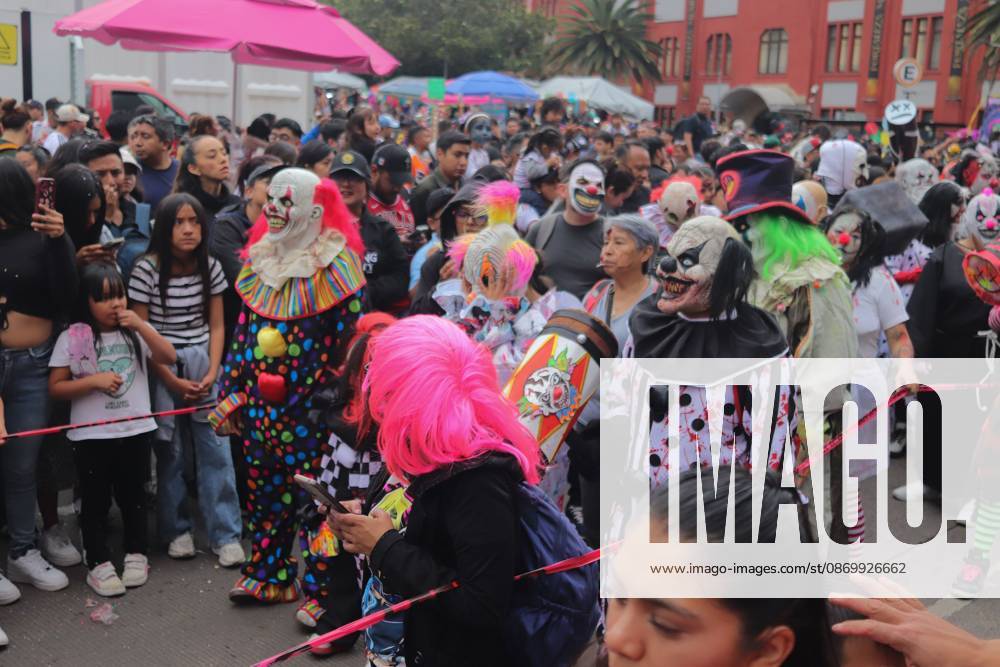 19th annual Zombie Walk Mexico 2026 MEXICO CITY, MEXICO - OCTOBER 18, 2026: Participants in the 19th annual Zombie Walk Mexico 2026, dressed as the living dead, monsters, and horror characters, gather at the Monument to the Revolution in Mexico City. Mexico City Mexico