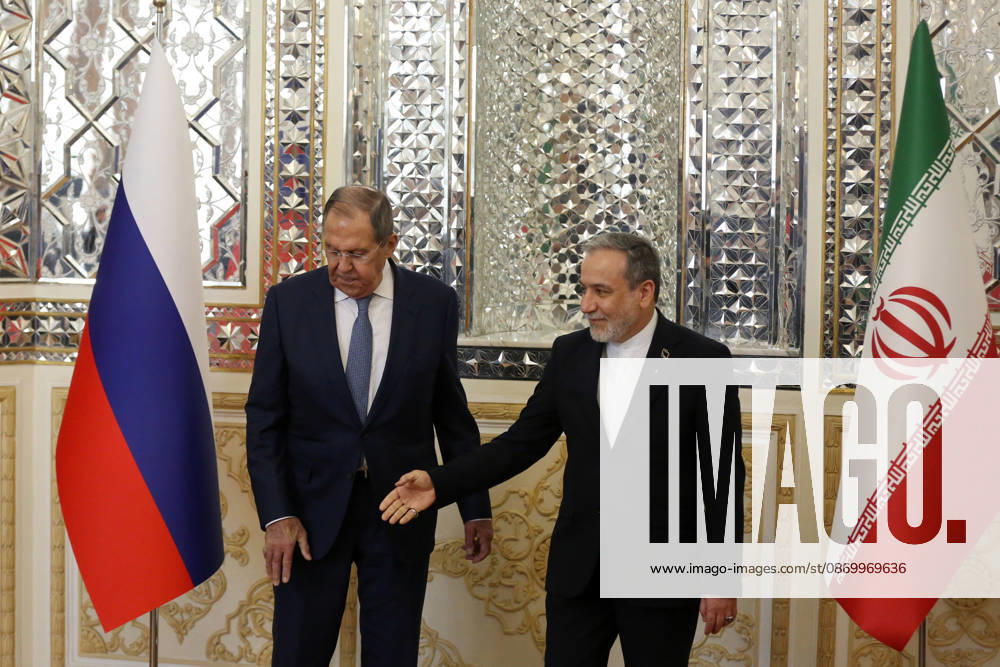 Russian Foreign Minister Sergey Lavrov holds official talks in Tehran TEHRAN, IRAN - OCTOBER 19: ( RESTRICTIONS: NO Access Israel Media Persian Language TV Stations Outside Iran Strictly No Access BBC Persian VOA Persian Manoto TV Iran International TV ) Iranian Foreign Minister Abbas Araghchi (R) meets with Russian Foreign Minister Sergey Lavrov (L), who arrived in Tehran for an official working visit, in Tehran, Iran, on October 19, 2026. Fatemeh Bahrami Anadolu Tehran Iran. Editorial use only. Please get in touch for any other usage.