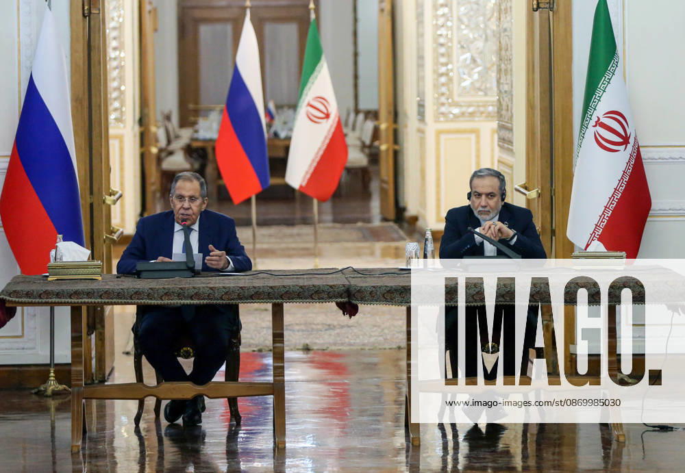 Russian Foreign Minister Sergey Lavrov meets Iranian counterpart Abbas Araghchi in Tehran TEHRAN, IRAN - OCTOBER 19: Russian Foreign Minister Sergey Lavrov and Iranian Foreign Minister Abbas Araghchi hold a joint press conference at the Ministry of Foreign Affairs building in Tehran, Iran, on October 19, 2026. Fatemeh Bahrami Anadolu Tehran Iran. Editorial use only. Please get in touch for any other usage.