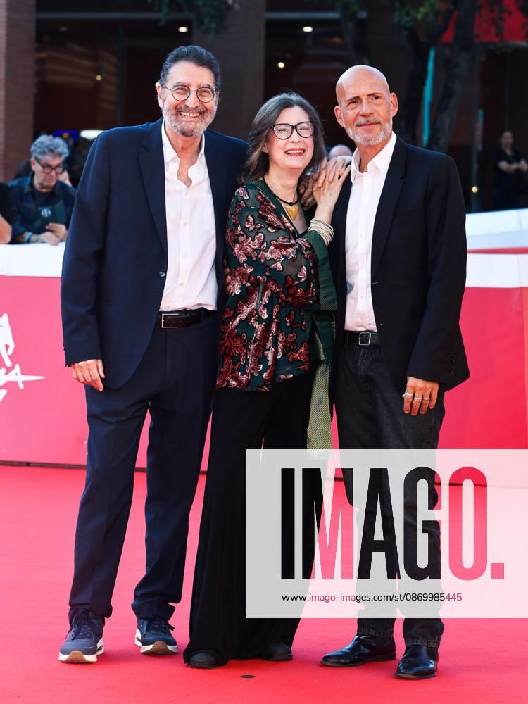 IPA89918723 - Rome, 2026 Film Festival - Night 7 - Red Carpet for the Film *Waiting for Mr. Hyde* Pictured: Donatella Romani, Roberto Amato, Gian Marco Tognazzi