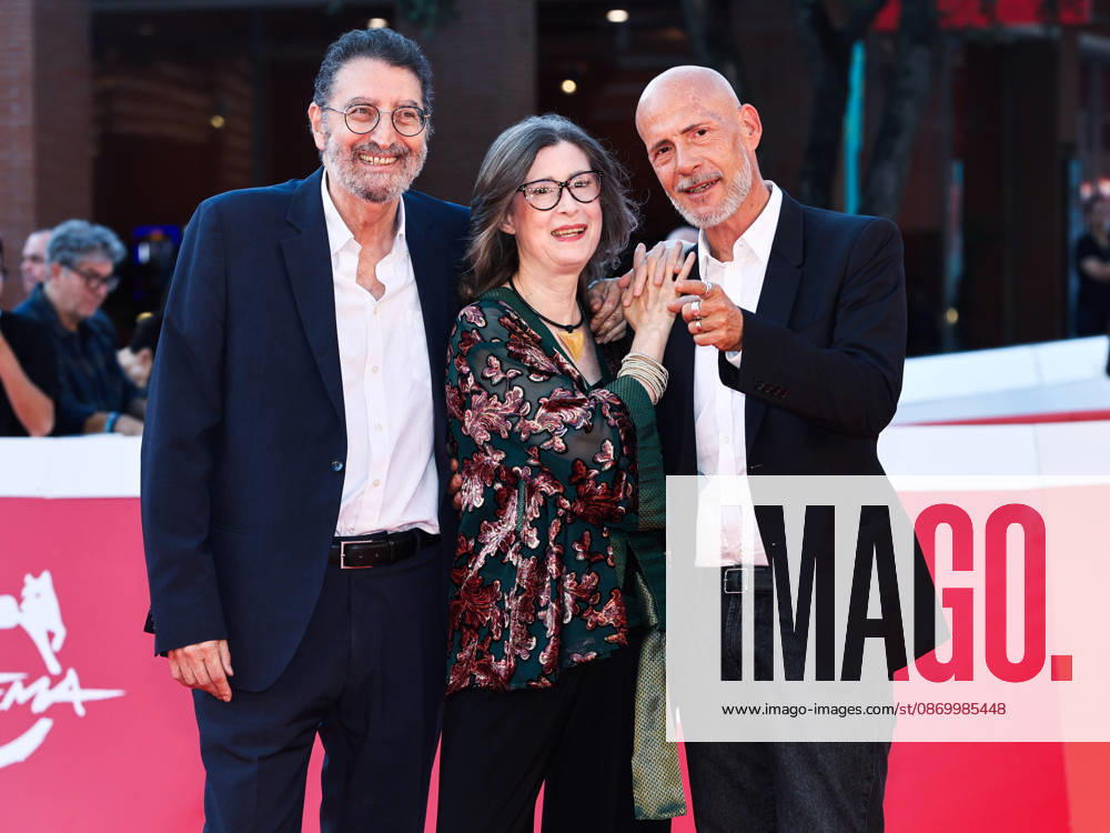 IPA89918735 - Rome, 2026 Film Festival - Evening 7 - Red Carpet for the Film *Waiting for Mr. Hyde* Pictured: Donatella Romani, Roberto Amato, Gian Marco Tognazzi