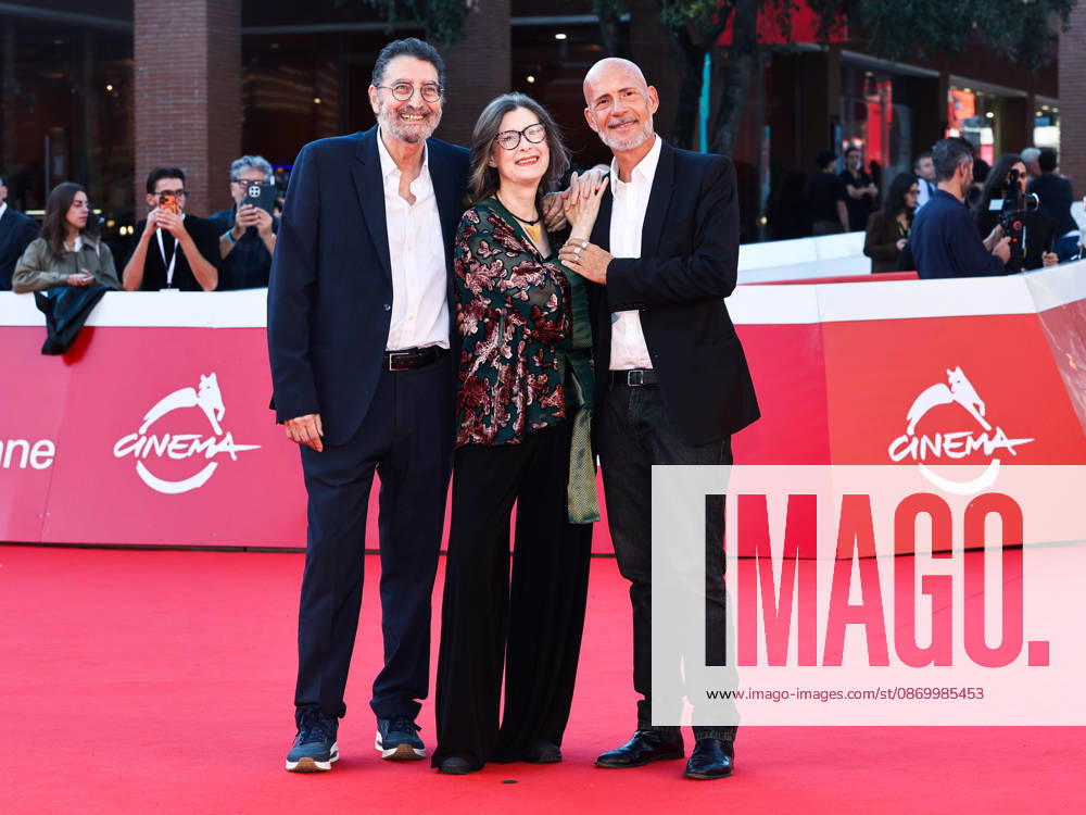 IPA89918740 - Rome, 2026 Film Festival - Night 7 - Red Carpet for the Film *WAITING FOR MR. HYDE* Pictured: Donatella Romani, Roberto Amato, Gian Marco Tognazzi