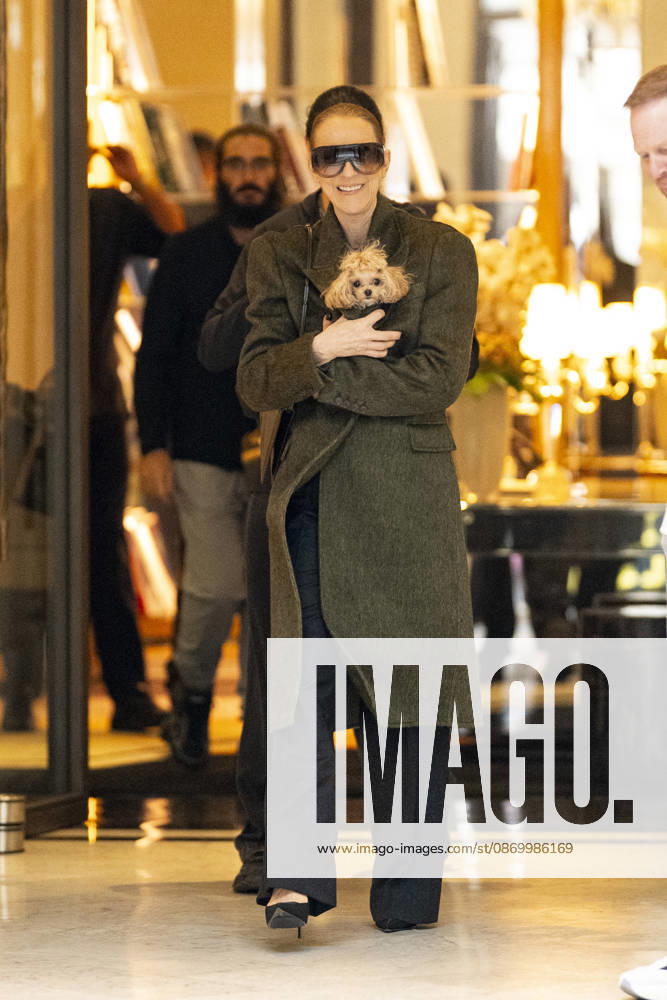 Céline Dion, accompanied by her sons Eddy and Nelson Angelil, leaves the Royal Monceau hotel for La Plenitude Arena in Paris after 16 concerts over five weeks in front of nearly 500,000 people, on October 19, 2026. Holding her dog, Madison, in her arms, the Canadian singer waved one last time to her fans gathered in front of the hotel. She will return to the Paris La Défense Arena for 10 special concerts from May 8 to 29, 2027. Pierre Perusseau Bestimage Céline Dion, accompanied by her sons Eddy and Nelson Angelil, leaves the Royal Monceau luxury hotel in Paris on October 19, 2026, following 16 concerts over five weeks performed before nearly 500,000 people. Holding her dog, Madison, in her arms, the Canadian singer waved one last time to