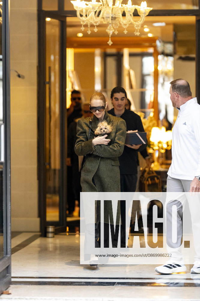 Céline Dion, accompanied by her sons Eddy and Nelson Angelil, leaves the Royal Monceau hotel for La Plenitude Arena in Paris after 16 concerts over five weeks in front of nearly 500,000 people, on October 19, 2026. Holding her dog, Madison, in her arms, the Canadian singer waved one last time to her fans gathered in front of the hotel. She will return to the Paris La Défense Arena for 10 special concerts from May 8 to 29, 2027. Pierre Perusseau Bestimage Céline Dion, accompanied by her sons Eddy and Nelson Angelil, leaves the Royal Monceau luxury hotel in Paris on October 19, 2026, following 16 concerts over five weeks performed before nearly 500,000 people. Holding her dog, Madison, in her arms, the Canadian singer waved one last time to
