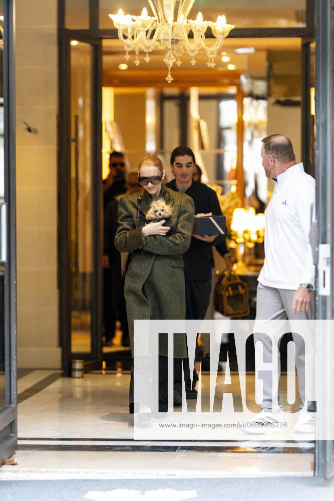 Céline Dion, accompanied by her sons Eddy and Nelson Angelil, leaves the Royal Monceau hotel for La Plenitude Arena in Paris after 16 concerts over five weeks in front of nearly 500,000 people, on October 19, 2026. Holding her dog, Madison, in her arms, the Canadian singer waved one last time to her fans gathered in front of the hotel. She will return to the Paris La Défense Arena for 10 special concerts from May 8 to 29, 2027. Pierre Perusseau Bestimage Céline Dion, accompanied by her sons Eddy and Nelson Angelil, leaves the Royal Monceau luxury hotel in Paris on October 19, 2026, following 16 concerts over five weeks performed before nearly 500,000 people. Holding her dog, Madison, in her arms, the Canadian singer waved one last time to
