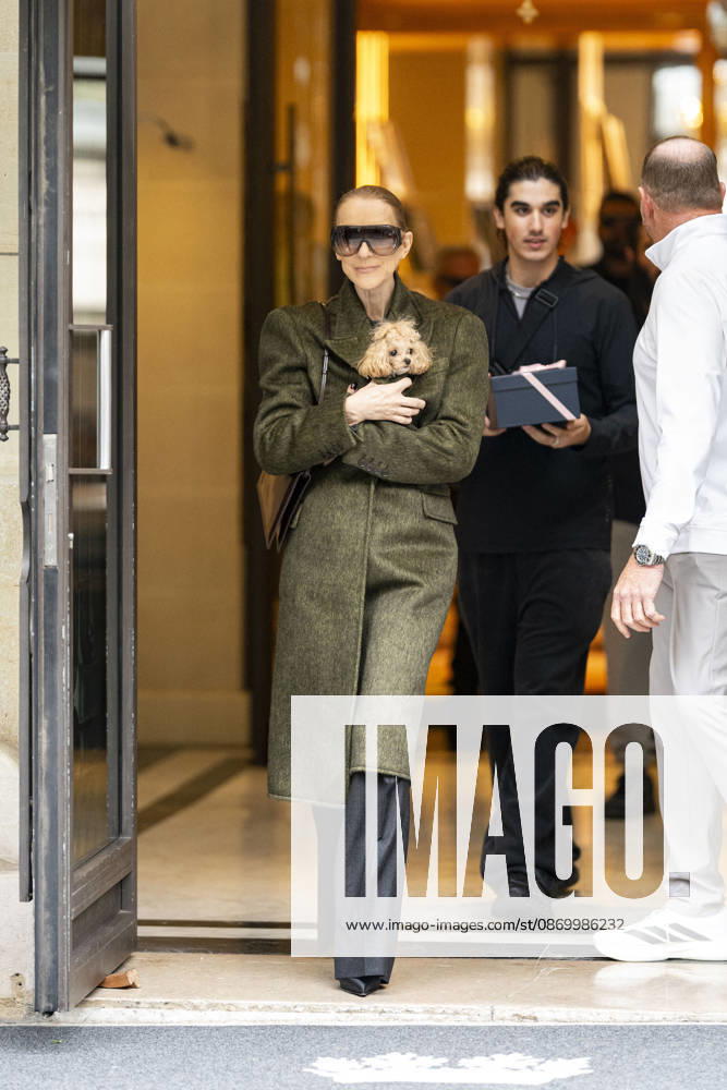 Céline Dion, accompanied by her sons Eddy and Nelson Angelil, leaves the Royal Monceau hotel for La Plenitude Arena in Paris after 16 concerts over five weeks in front of nearly 500,000 people, on October 19, 2026. Holding her dog, Madison, in her arms, the Canadian singer waved one last time to her fans gathered in front of the hotel. She will return to the Paris La Défense Arena for 10 special concerts from May 8 to 29, 2027. Pierre Perusseau Bestimage Céline Dion, accompanied by her sons Eddy and Nelson Angelil, leaves the Royal Monceau luxury hotel in Paris on October 19, 2026, following 16 concerts over five weeks performed before nearly 500,000 people. Holding her dog, Madison, in her arms, the Canadian singer waved one last time to