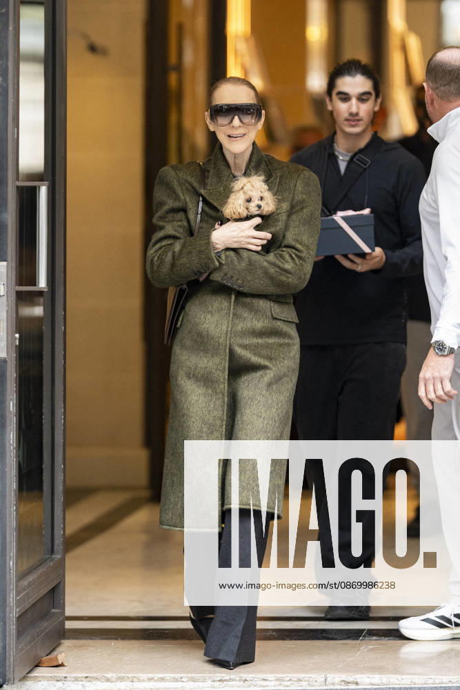 Céline Dion, accompanied by her sons Eddy and Nelson Angelil, leaves the Royal Monceau hotel for La Plenitude Arena in Paris after 16 concerts over five weeks in front of nearly 500,000 people, on October 19, 2026. Holding her dog, Madison, in her arms, the Canadian singer waved one last time to her fans gathered in front of the hotel. She will return to the Paris La Défense Arena for 10 special concerts from May 8 to 29, 2027. Pierre Perusseau Bestimage Céline Dion, accompanied by her sons Eddy and Nelson Angelil, leaves the Royal Monceau luxury hotel in Paris on October 19, 2026, following 16 concerts over five weeks performed before nearly 500,000 people. Holding her dog, Madison, in her arms, the Canadian singer waved one last time to
