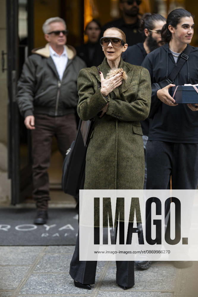 Céline Dion, accompanied by her sons Eddy and Nelson Angelil, leaves the Royal Monceau hotel for La Plenitude Arena in Paris after 16 concerts over five weeks in front of nearly 500,000 people, on October 19, 2026. Holding her dog, Madison, in her arms, the Canadian singer waved one last time to her fans gathered in front of the hotel. She will return to the Paris La Défense Arena for 10 special concerts from May 8 to 29, 2027. Pierre Perusseau Bestimage Céline Dion, accompanied by her sons Eddy and Nelson Angelil, leaves the Royal Monceau luxury hotel in Paris on October 19, 2026, following 16 concerts over five weeks performed before nearly 500,000 people. Holding her dog, Madison, in her arms, the Canadian singer waved one last time to