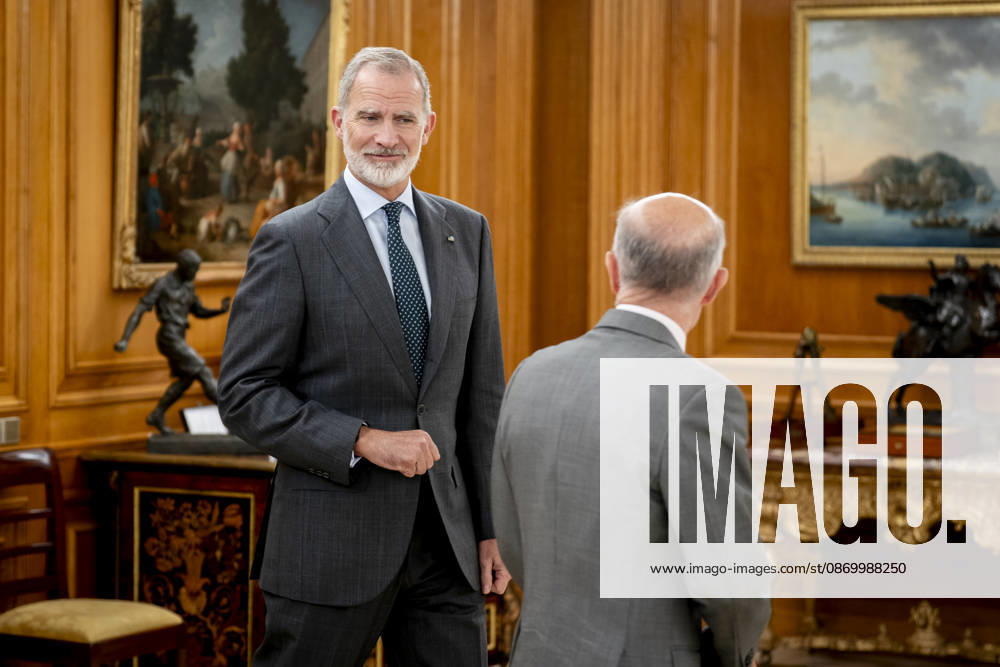 The King Receives a Delegation of Ibero-American Mayors at La Zarzuela Palace King Felipe VI received a delegation of Ibero-American mayors in audience at La Zarzuela Palace on October 19, 2026, in Madrid, Spain. The mayors are participating in the second edition of the Ibero-American Cities Meeting, organized by the Union of Ibero-American Capital Cities (UCCI) and the Ibero-American General Secretariat (SEGIB). OCTOBER 19, 2026. On Foot, Madrid, Madrid, Spain