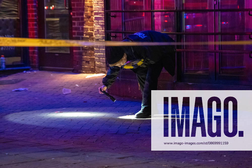 A National Guard soldier was shot in the Eastern Market neighborhood of Washington, D.C. in the early hours of October 19, 2026. The guardsman tried to break up a fight but was shot by one of the participants, before the suspect was shot by other National Guard soldiers. Both the Guardsman and the suspect were taken to the hospital with non-life threatening injuries. Washington United States - ZUMAl312 20261019_znp_l312_046