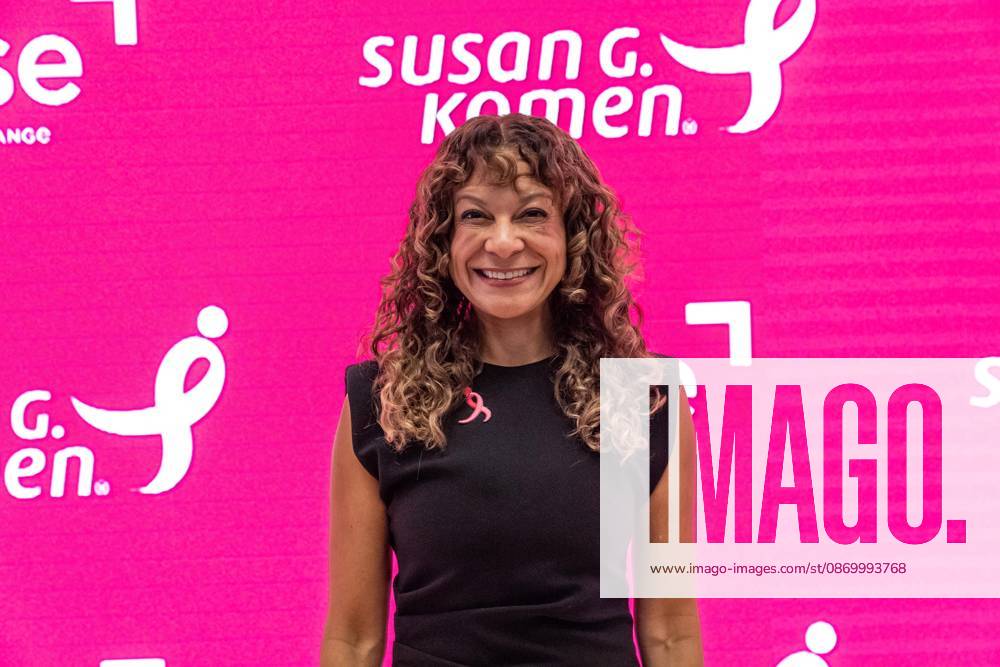Amber Guild, President & CEO of Susan G. Komen Foundation poses on the trading floor of the New York Stock Exchange (NYSE) during opening hours as she rang the Opening Bell in recognition of National Breast Cancer Awareness Month in New York, NY on October 19, 2026. New York USA - ZUMAr339 20261019_znp_r339_002