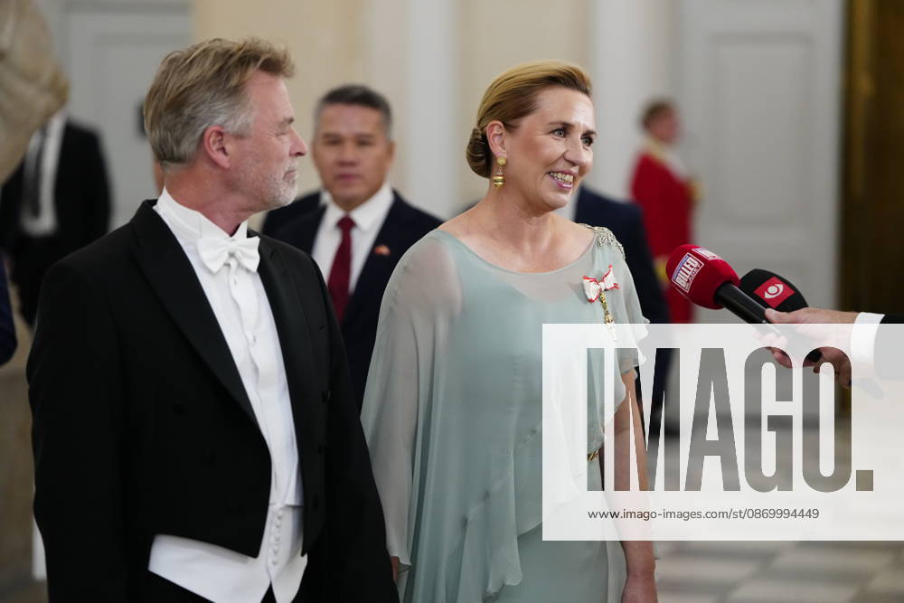 Denmark State Visit from Vietnam Prime Minister Mette Frederiksen, and her husband Bo Tengberg arrive at the gala dinner at Christiansborg Palace in Copenhagen, Monday, October 19, 2026. The President of Vietnam and his spouse are on a three-day state visit to Denmark. (Photo: Mads Claus Rasmussen Scanpix 2026) , Copenhagen Denmark