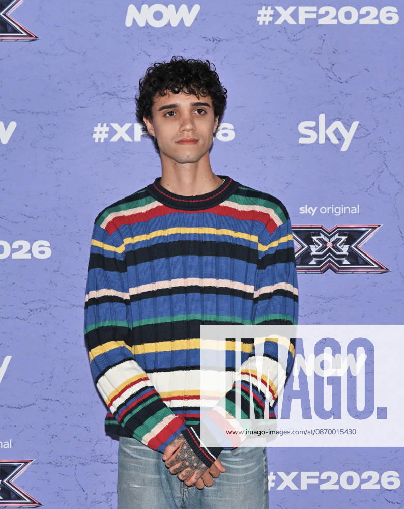 IPA89927912 - Milan, Italy: X Factor 2026 photocall featuring the 12 official contestants IRAMA S TEAM In the photo: Lenanie (Danny Anania)