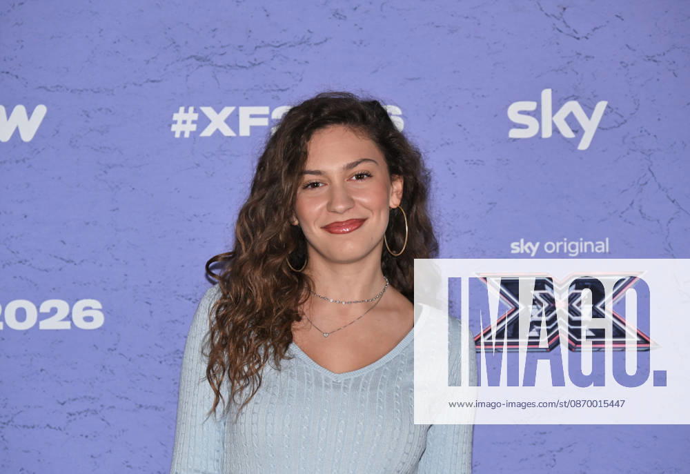 IPA89928017 - Milan, Italy: X Factor 2026 photocall featuring the 12 official contestants FRANCESCO GABBANI S TEAM In the photo: Alice Fregoso