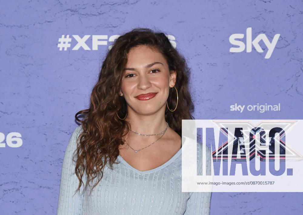 IPA89928021 - Milan, Italy: X Factor 2026 photocall featuring the 12 official contestants FRANCESCO GABBANI S TEAM In the photo: Alice Fregoso