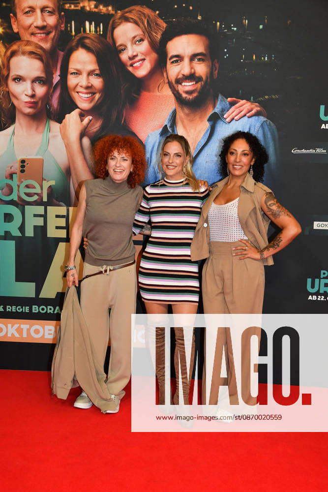 #2 Lucy Diakovska, Sandy Moelling and Jessica Wahls during the premiere of Der perfekte Urlaub at Mathaeser Filmpalast on October 19, 2026 in Munich, Germany Premiere of Der perfekte Urlaub in Munich, Germany