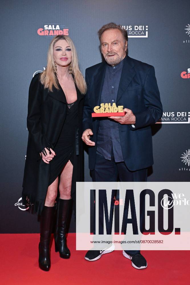 IPA89934663 - Rome: Allegrio Roma. Charity Event for WeWorld. Pictured: Paola Ferrari, Franco Nero