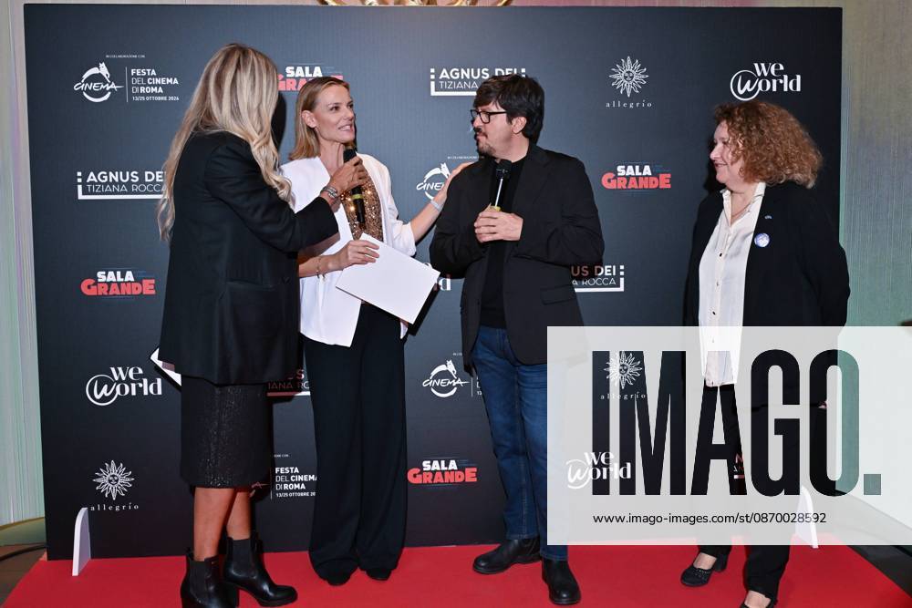 IPA89934708 - Rome: Allegrio Roma. Charity Event for WeWorld. Pictured: Tiziana Rocca, Christiane Filangeri, Ricky Memphis, Dina Taddia