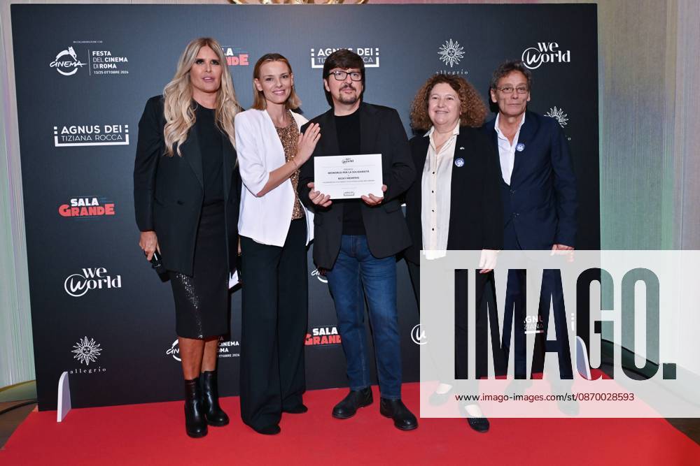 IPA89934711 - Rome: Allegrio Roma. Charity Event for WeWorld. Pictured: Tiziana Rocca, Christiane Filangeri, Ricky Memphis, Dina Taddia, Flavio Natalia