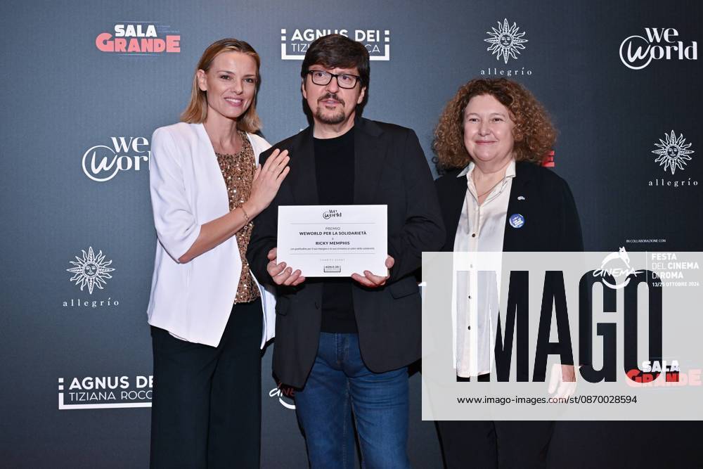 IPA89934715 - Rome: Allegrio Roma. Charity Event for WeWorld. Pictured: Christiane Filangeri, Ricky Memphis, Dina Taddia