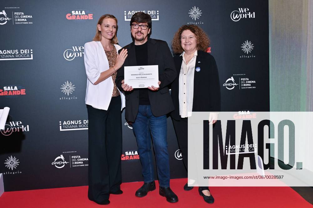 IPA89934716 - Rome: Allegrio Roma. Charity Event for WeWorld. Pictured: Christiane Filangeri, Ricky Memphis, Dina Taddia