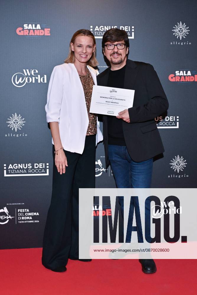 IPA89934718 - Rome: Allegrio Roma. Charity Event for WeWorld. Pictured: Christiane Filangeri, Ricky Memphis