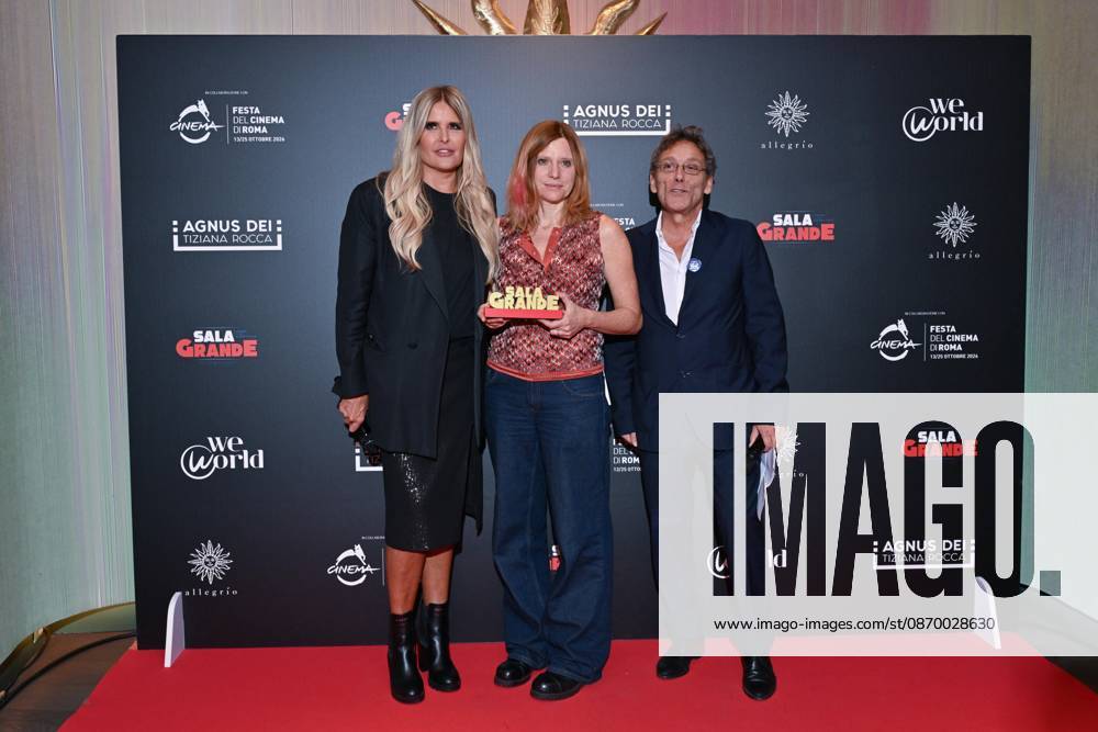 IPA89934734 - Rome: Allegrio Roma. Charity Event for WeWorld. Pictured: Tiziana Rocca, Susanna Nicchiarelli, Flavio Natalia