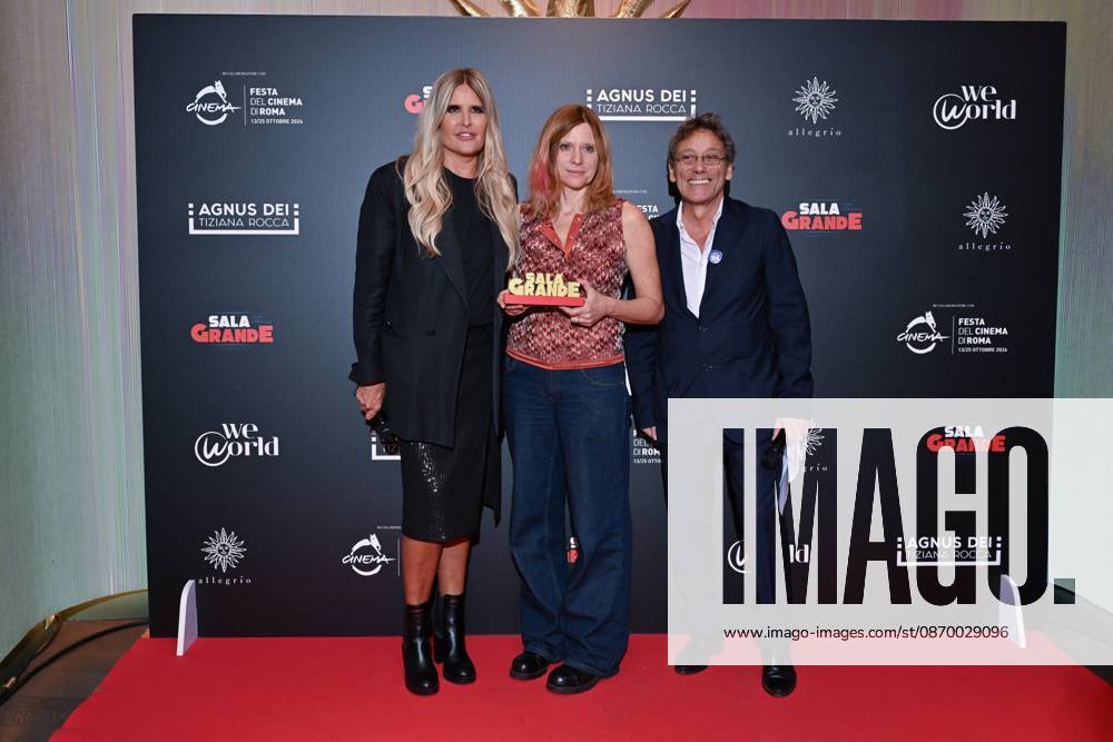 IPA89934735 - Rome: Allegrio Roma. Charity Event for WeWorld. Pictured: Tiziana Rocca, Susanna Nicchiarelli, Flavio Natalia