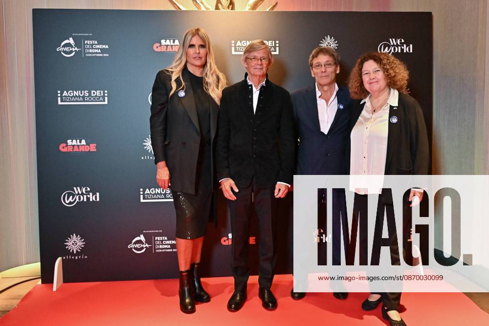 IPA89934788 - Rome: Allegrio Roma. Charity Event for WeWorld. Pictured: Tiziana Rocca, Bille August, Flavio Natalia