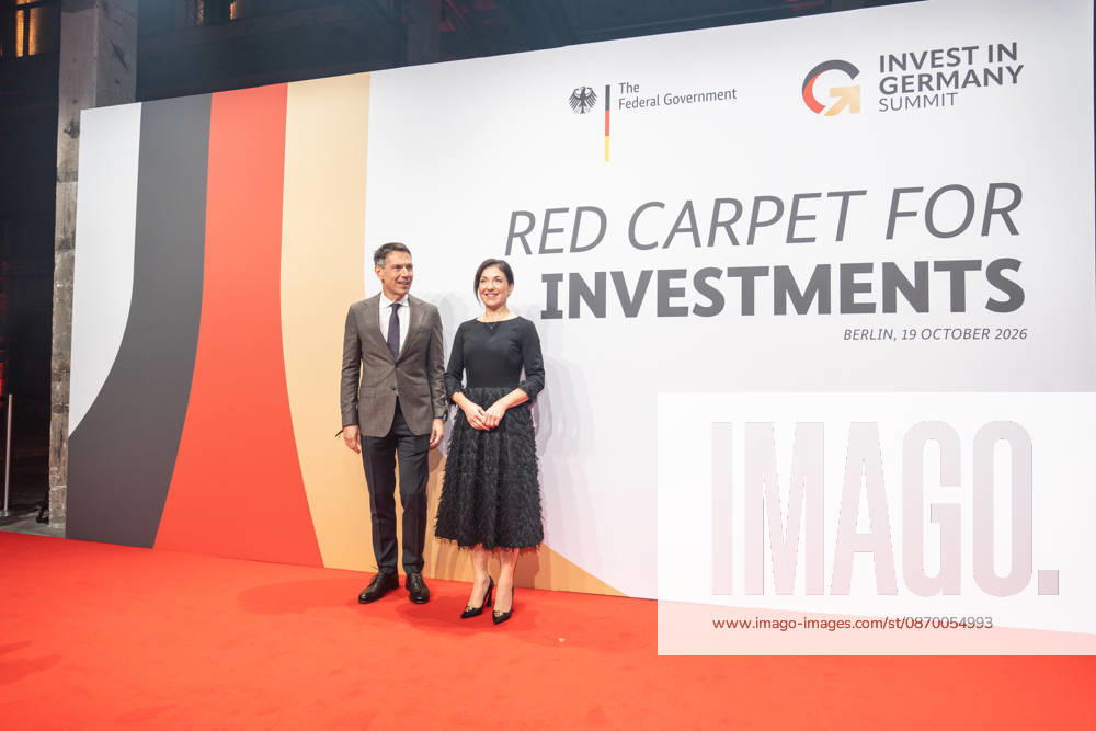 Katherina Reiche, Bundesministerin für Wirtschaft und Energie, mit Renà Obermann;Invest in Germany Summit 2026 - Red Carpet for Investments - Event Location Kraftwerk Berlin, Berlin Berlin Deutschland Kraftwerk Event Location