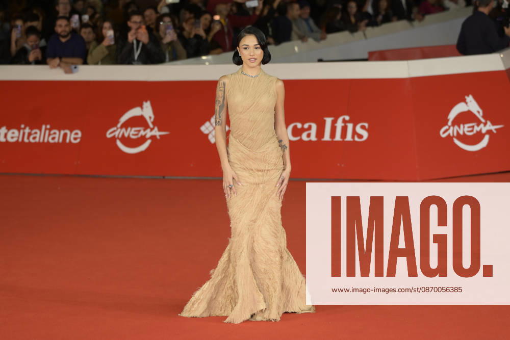 Maria Esposito attends the red carpet of film Melania Rea at the 2026 Rome Film Fest, held at the Auditorium Parco della Musica. Rome Italy - ZUMAs197 20261019_aaa_s197_466