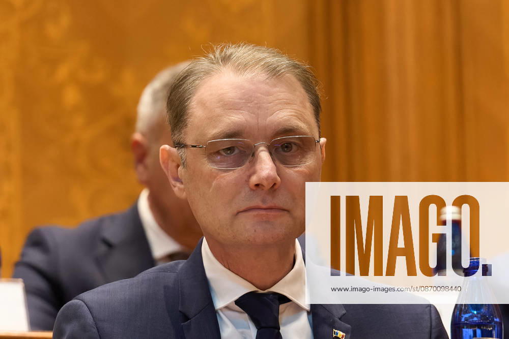 Luca Niculescu New Romanian Prime Minister Vote in Paliament Bucharest, Romania. 20th Oct, 2026: Luca Niculescu, prime minister‘designate, attends the vote on his cabinet in the Romanian Parliament. Bucharest Romania