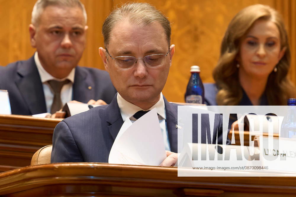 Luca Niculescu New Romanian Prime Minister Vote in Paliament Bucharest, Romania. 20th Oct, 2026: Luca Niculescu, prime minister‘designate, attends the vote on his cabinet in the Romanian Parliament. Bucharest Romania