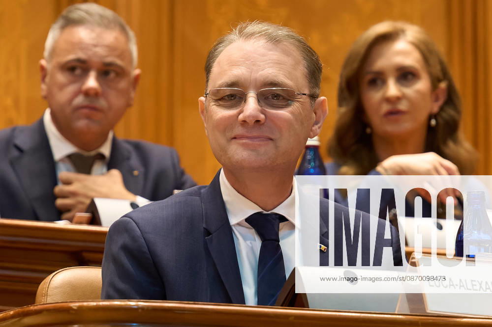 Luca Niculescu New Romanian Prime Minister Vote in Paliament Bucharest, Romania. 20th Oct, 2026: Luca Niculescu, prime minister‘designate, attends the vote on his cabinet in the Romanian Parliament. Bucharest Romania
