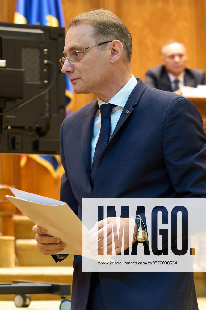 Luca Niculescu New Romanian Prime Minister Vote in Paliament Bucharest, Romania. 20th Oct, 2026: Luca Niculescu, prime minister‘designate, attends the vote on his cabinet in the Romanian Parliament. Bucharest Romania