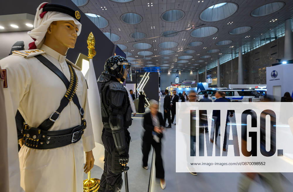 (261020) -- DOHA, Oct. 20, 2026 -- People visit the Milipol Qatar 2026, an international event for homeland security and civil defense, at Doha Exhibition and Convention Center in Doha, Qatar, Oct. 20, 2026. The three-day exhibition attracted more than 270 exhibitors. (Photo by Xinhua) QATAR-DOHA-MILIPOL 2026-HOMELAND SECURITY-CIVIL DEFENSE-EXHIBITION Nikku
