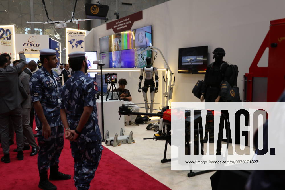 16th Homeland Security and Safety Exhibition Milipol Qatar begins in Doha DOHA, QATAR - OCTOBER 20: Visitors and exhibitors gather at the 16th International Homeland Security and Safety Exhibition (Milipol Qatar), held at the Doha Exhibition and Convention Center in Doha, Qatar, on October 20, 2026. Featuring over 270 companies from 33 countries, the event showcases innovations including unmanned aerial vehicles (UAVs), robotic systems, armored and specialized tactical vehicles, advanced surveillance cameras, cybersecurity solutions, border security hardware, and artificial intelligence-driven technologies. Ali Altunkaya Anadolu Doha Qatar. Editorial use only. Please get in touch for any other usage.