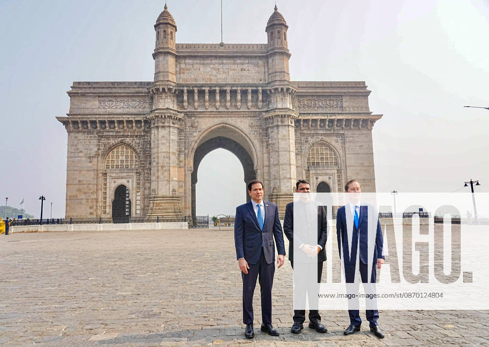 CM Devendra Fadnavis hosts Marco Rubio and Sergio Gor at the Gateway of India Mumbai, Oct 20 (ANI): Maharashtra Chief Minister Devendra Fadnavis poses for a picture with U.S. Secretary of State Marco Rubio and U.S. Ambassador to India Sergio Gor at the Gateway of India, in Mumbai on Tuesday. (@Dev_Fadnavis X ANI Photo) Mumbai Maharashtra India