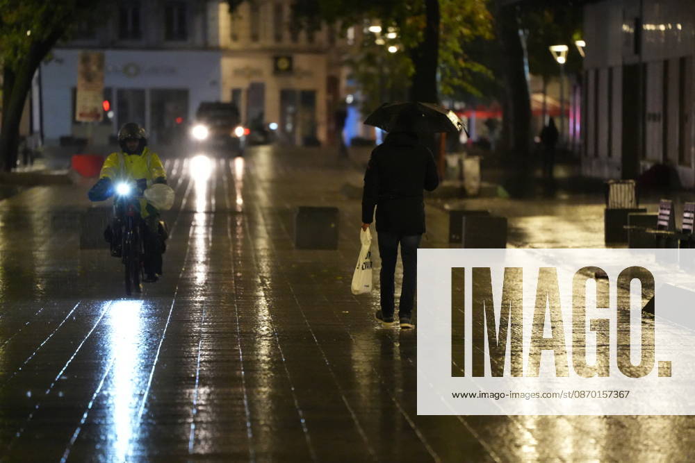 France extends curfews in several cities in wake of weekend violence LYON, FRANCE - OCTOBER 20: A view from part of Lyon s Presqu ile as a curfew goes into effect for the second consecutive night from 9 pm to 6 am by order of Rhone prefect Etienne Guyot, barring people from moving around or remaining on public streets within the Cordeliers, Bellecour and Ainay areas, excluding Place des Terreaux, while bars, restaurants, cinemas, theatres and public transport remain operational following previous violence, damage, and looting, on October 20, 2026. Mathieu Prudhomme Anadolu Lyon France. Editorial use only. Please get in touch for any other usage.