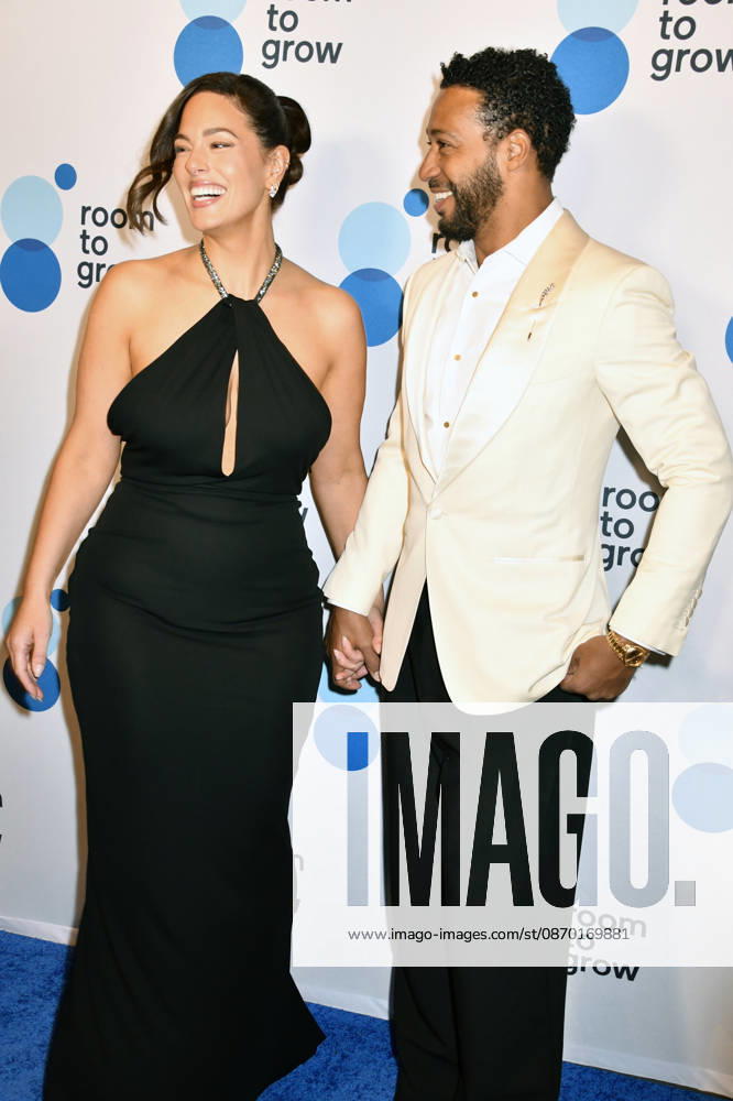 NEW YORK, NY - OCTOBER 20: Ashley Graham and Justin Ervin at Room to Grows 2026 Annual Gala at Ziegfeld Ballroom on October 20, 2026 in New York City.