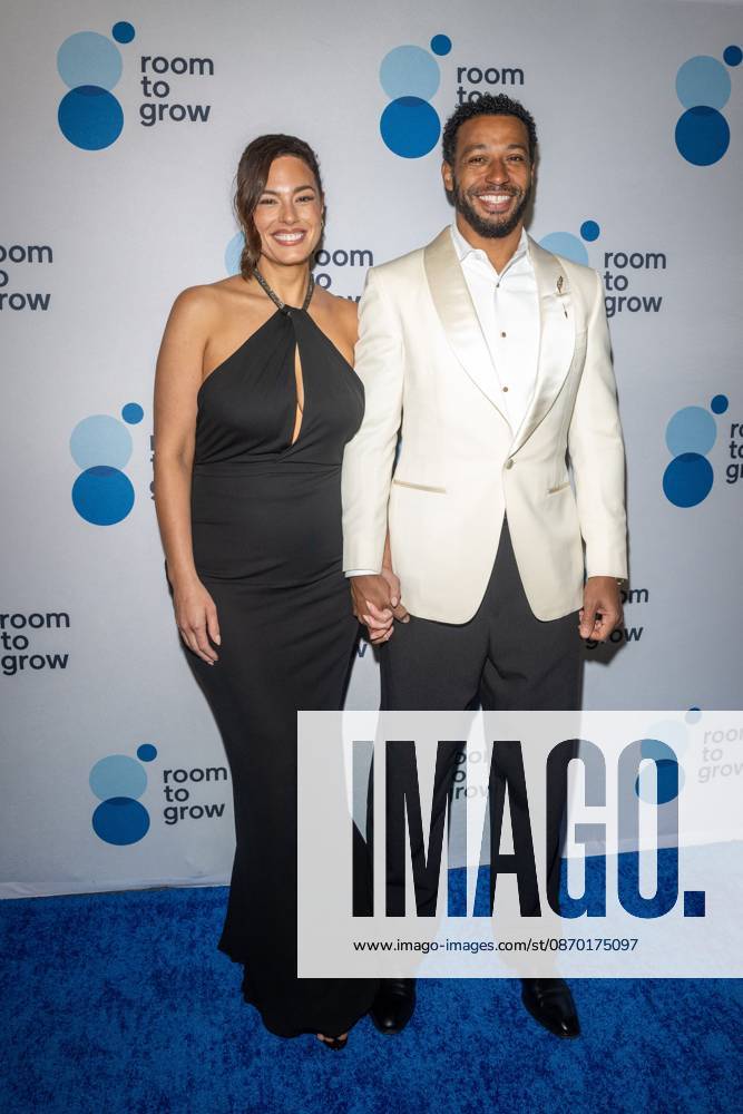 (L-R) Ashley Graham and Justin Ervin attend.the Room to Grow Gala at Ziegfeld Ballroom on October 20, 2026 in New York City. New York United States - ZUMAs197 20261020_aaa_s197_626