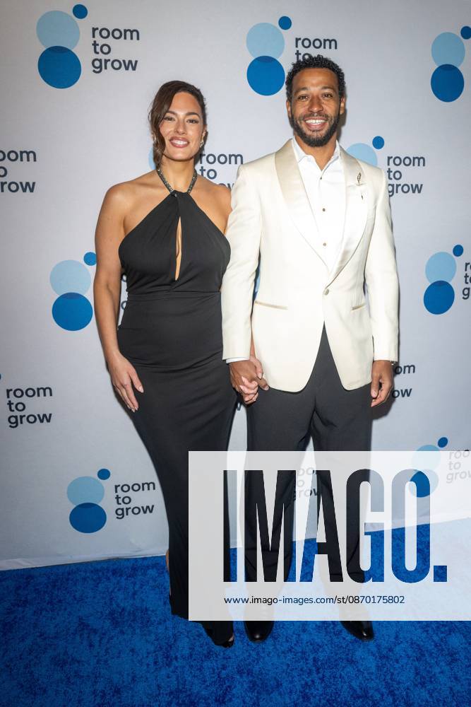 (L-R) Ashley Graham and Justin Ervin attend.the Room to Grow Gala at Ziegfeld Ballroom on October 20, 2026 in New York City. New York United States - ZUMAs197 20261020_aaa_s197_633