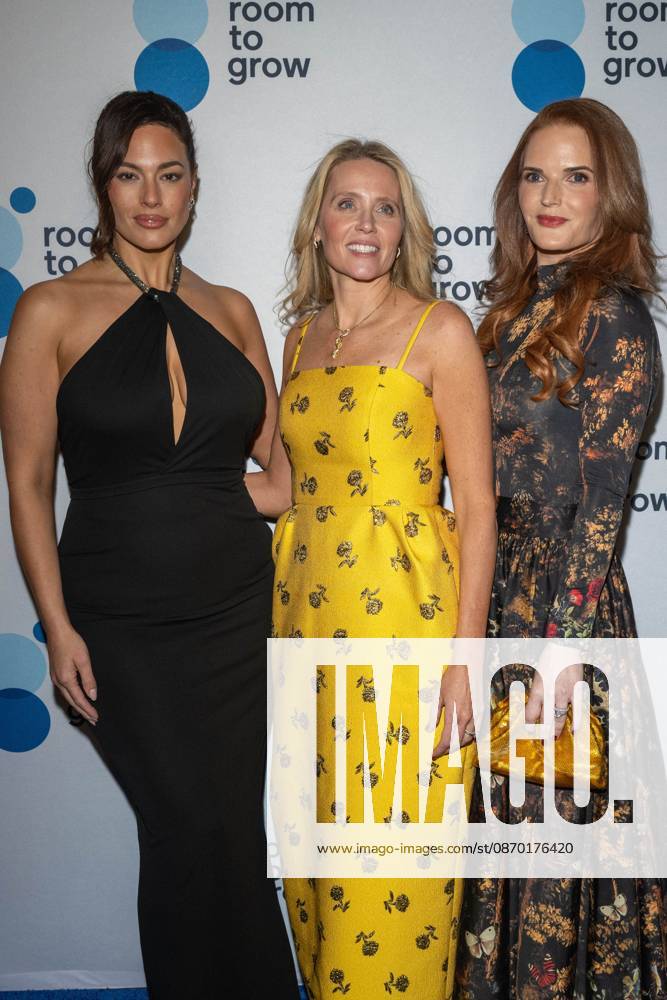 (L-R) Ashley Graham, Jeanne McEnerney and Amanda Hindlian attend.the Room to Grow Gala at Ziegfeld Ballroom on October 20, 2026 in New York City. New York United States - ZUMAs197 20261020_aaa_s197_658