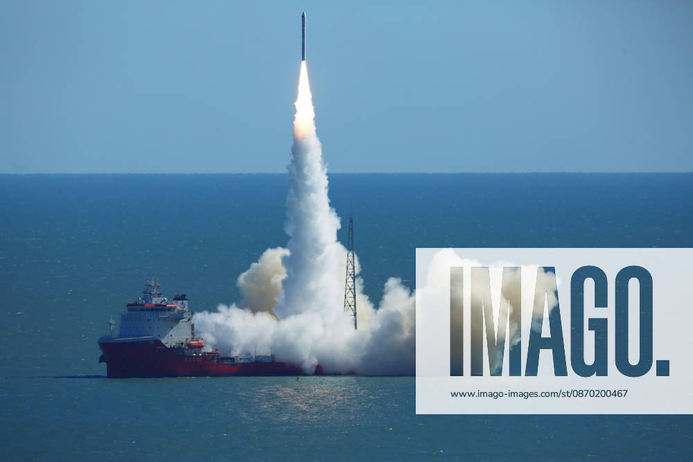 The CERES-1 Y8 carrier rocket carrying a new satellite blasts off from the waters on October 21, 2026 near the city of Rizhao, Shandong Province of China. China launched a rocket from the ocean waters near the city of Rizhao in east China s Shandong Province on October 21, placing a new satellite into planned orbit. The CERES-1 Y8 carrier rocket blasted off at 11:39 a.m. (Beijing Time). The Taiyuan Satellite Launch Center carried out this offshore launch.