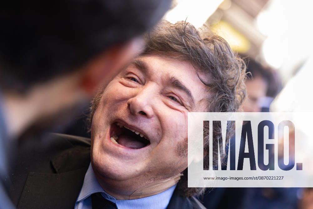 During his visit to Madrid, Argentine President Javier Milei lashes out at a journalist, saying: I cannot respect your brain. Madrid SPAIN - ZUMAl221 20261021_zip_l221_002