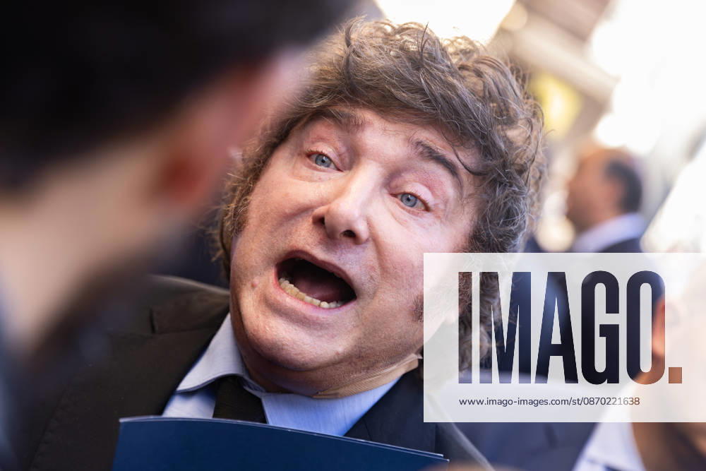 During his visit to Madrid, Argentine President Javier Milei lashes out at a journalist, saying: I cannot respect your brain. Madrid SPAIN - ZUMAl221 20261021_zip_l221_008
