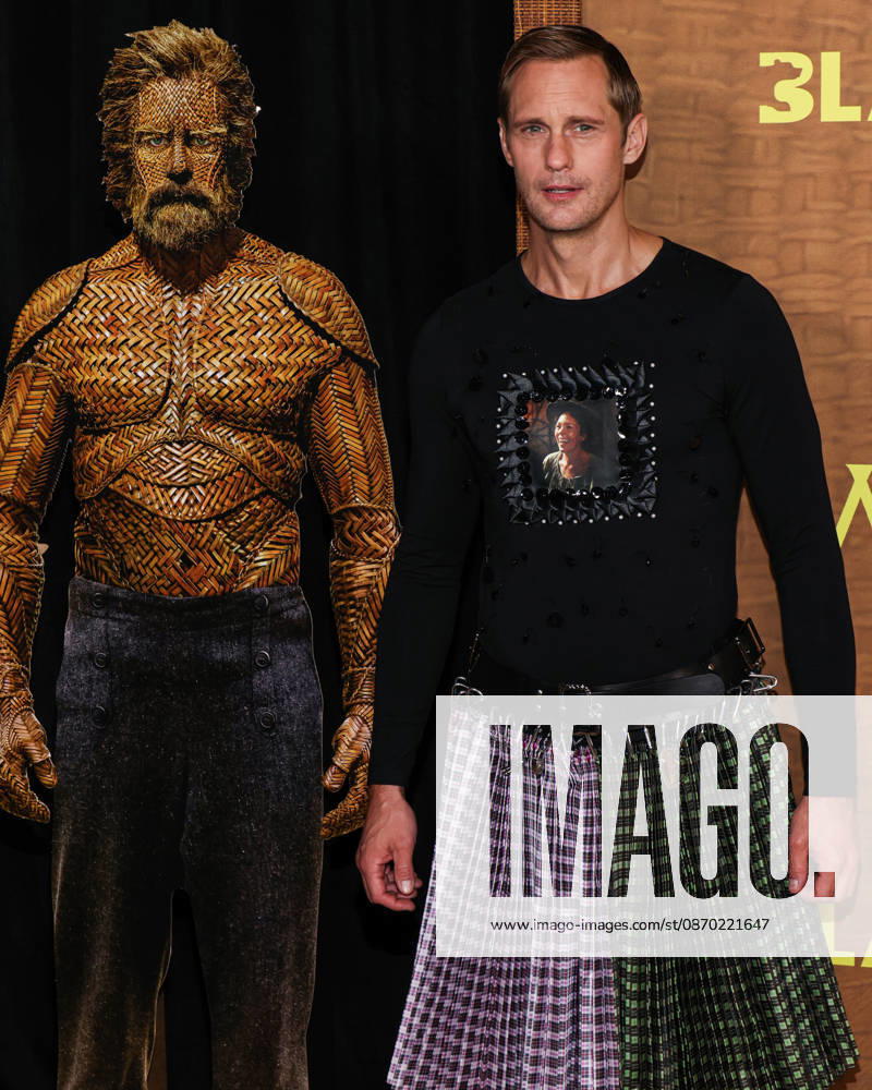 Los Angeles Premiere Of Black Bear s Wicker LOS ANGELES, CALIFORNIA, USA - OCTOBER 20: Alexander Skarsgard wearing Chopova Lowena, styled by Harry Lambert arrives at the Los Angeles Premiere Of Black Bear s Wicker held at the DGA Theater Complex at The Directors Guild of America on October 20, 2026 in Los Angeles, California, United States. Los Angeles DGA Theater Complex at The Directors Guild of America California United States