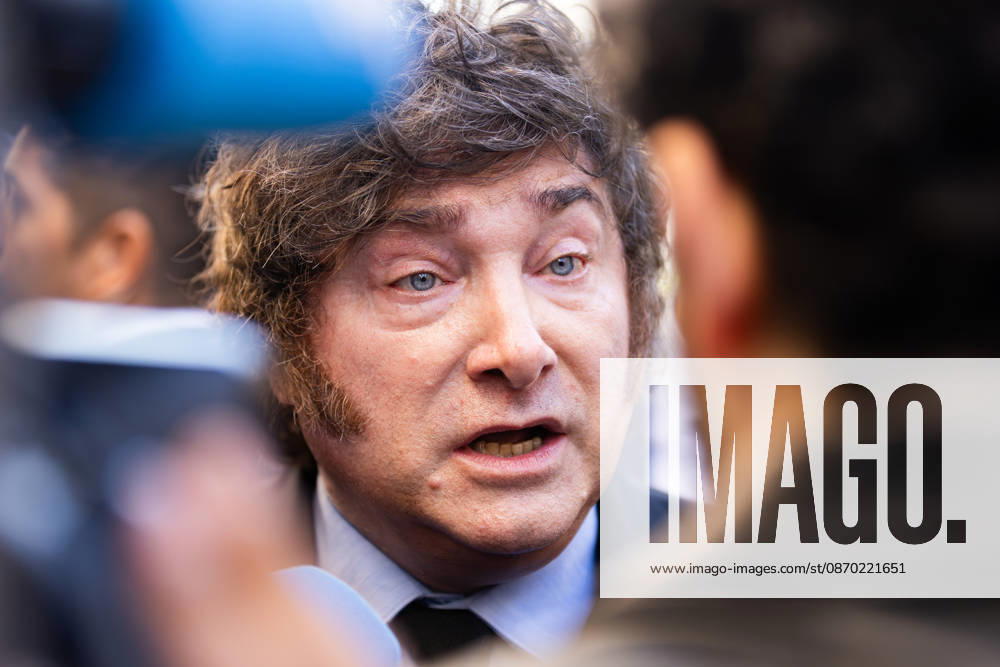 During his visit to Madrid, Argentine President Javier Milei lashes out at a journalist, saying: I cannot respect your brain. Madrid SPAIN - ZUMAl221 20261021_zip_l221_018