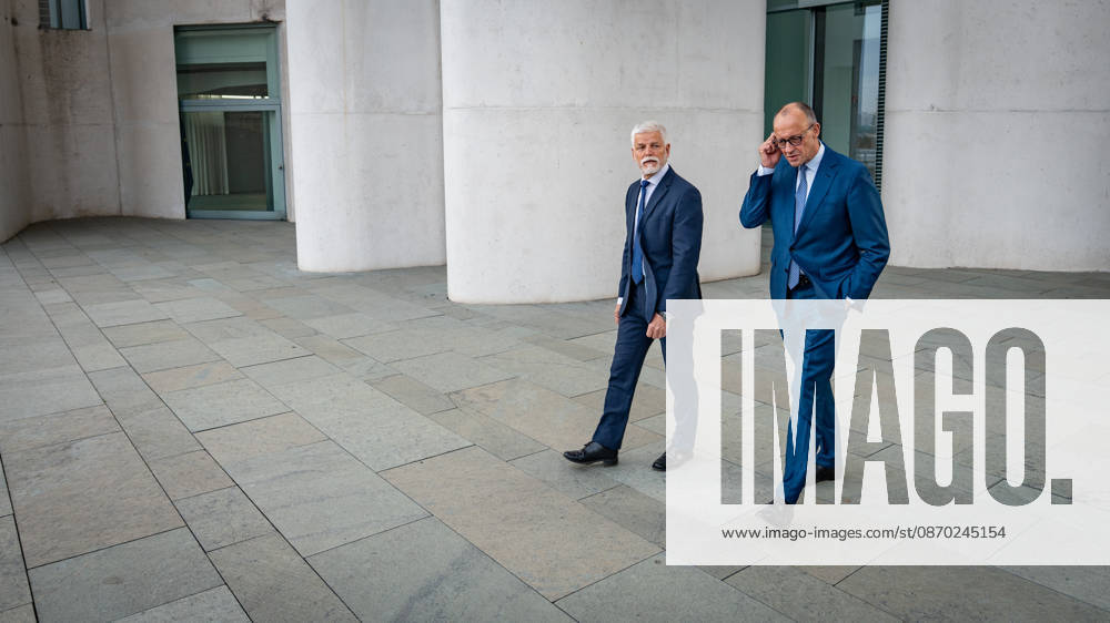 Bundeskanzler Friedrich Merz empfängt den Präsidenten der Tschechischen Republik, Petr Pavel, im Bundeskanzleramt;Tschechischer Präsident im Bundeskanzleramt, Berlin, Deutschland, Berlin Berlin Deutschland Bundeskanzleramt