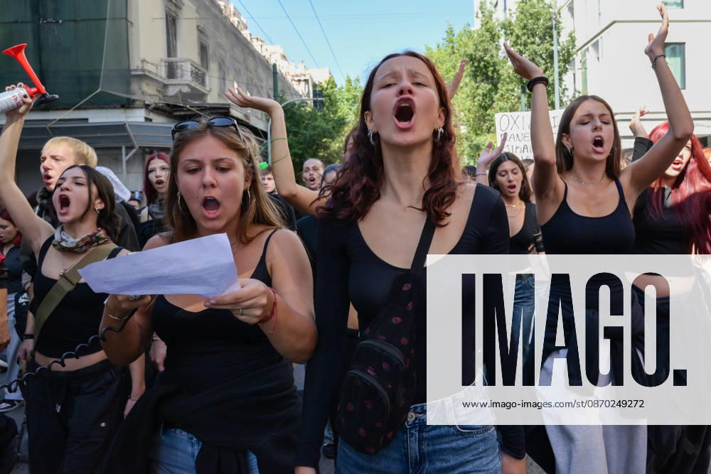 Students and teachers protest over education funding and living costs in Athens Students march through central Athens chanting slogans during a demonstration demanding increased funding for public education and measures to address rising living costs. Athens Greece